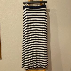 Navy blue strip maxi
